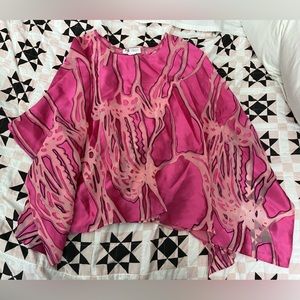 Vintage 1980s MAGGIE SWEET Top women’s L one-size-fits-most poncho-style NEW